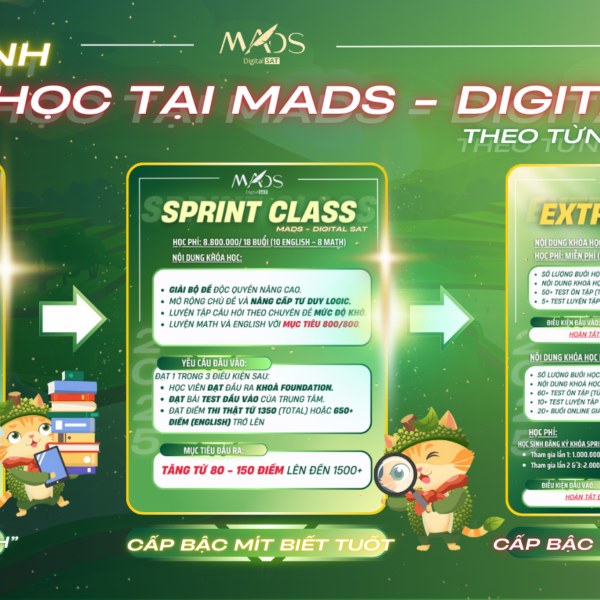 MADS THÔNG BÁO ĐIỀU CHỈNH HỌC PHÍ TỪ 09.03.2025