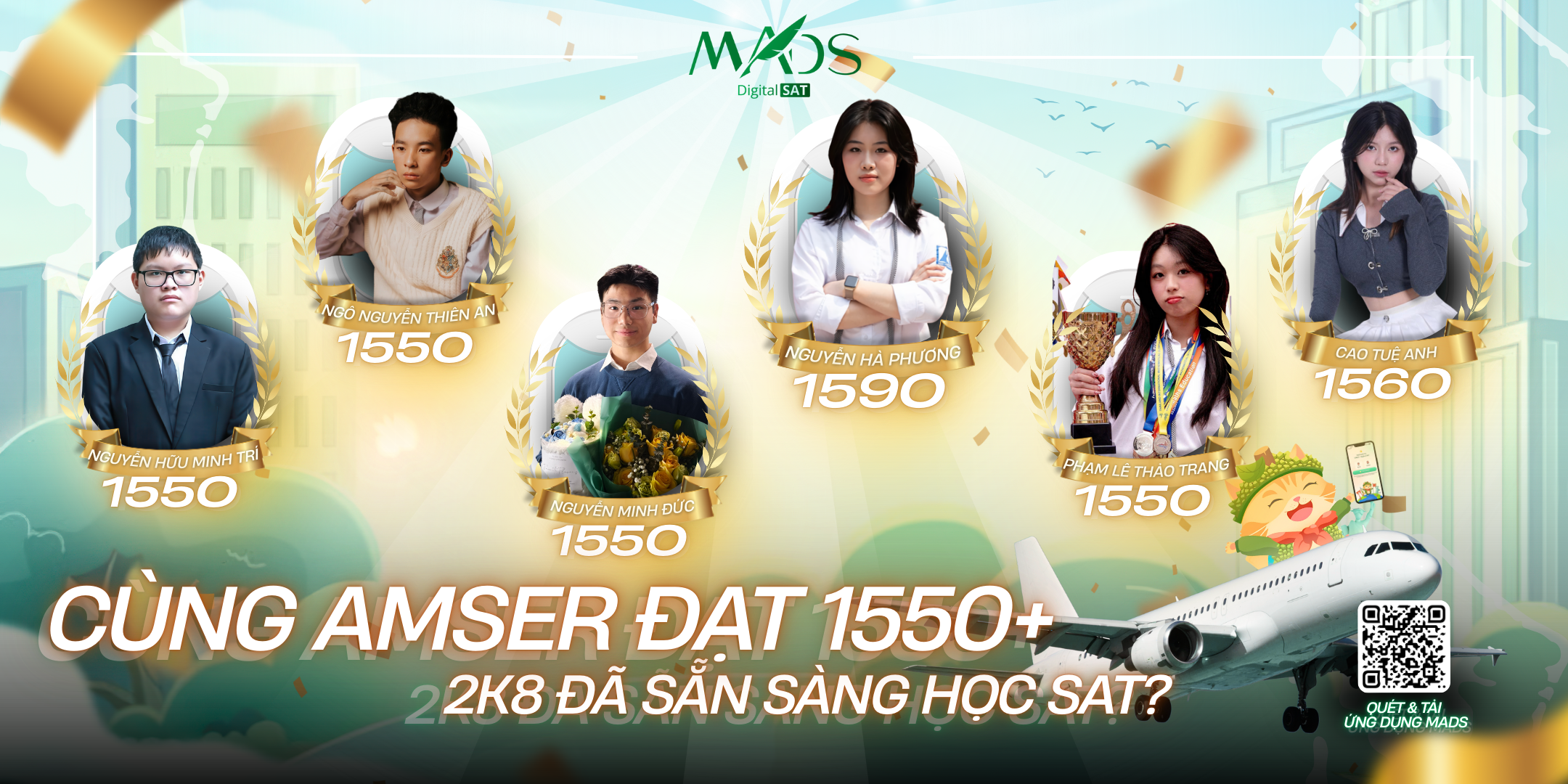 🌟HỌC BÁ AMSER VỪA TÀI VỪA ĐỨC, NHẸ NHÀNG ẴM NGAY 1550+ TẠI MADS🌟